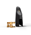 D'Addario H-Ligature & Cap, Tenor Saxophone (Metal Mouthpieces), Gold HTS2G