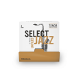 D'Addario Select Jazz Unfiled Tenor Saxophone Reeds, Strength 2 Hard, 25 Box RRS01TSX2H-B25