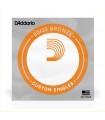 D'Addario BW021 Bronze Wound Acoustic Guitar Single String, .021 BW021