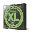 D'Addario EXL165TP Nickel Wound Bass Guitar Strings, Custom Light, 45-105, 2 Sets, Long Scale EXL165TP