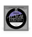D'Addario LCX-3B Pro-Arte Lightly Polished Silver Plated Copper on Composite Core Classical Guitar Half Set, Extra Hard Tension LCX-3B