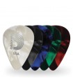 D'Addario Assorted Pearl Celluloid Guitar Picks, 10 pack, Extra Heavy 1CAP7-10
