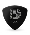 D'Addario Black Celluloid Guitar Picks, 10 pack, Extra Heavy, Wide Shape 2CBK7-10