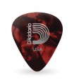 D'Addario Red Pearl Celluloid Guitar Picks, 10 pack, Extra Heavy 1CRP7-10