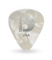 D'Addario White Pearl Celluloid Guitar Picks, 100 pack, Medium 1CWP4-100