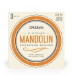 D'Addario EJ74-3D Mandolin Strings, Phosphor Bronze, Medium, 11-40, 3 Sets EJ74-3D