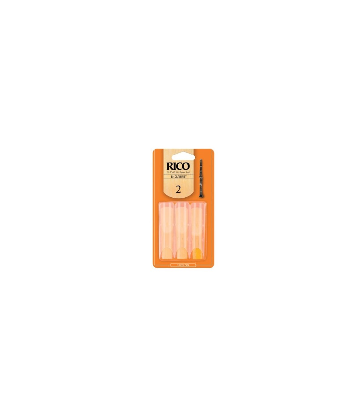 RCA0320 Strength 2.0 D’Addario Woodwinds Rico Bb Clarinet Reeds 3-pack 