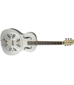 Gretsch G9221 Bobtail Round-Neck Acoustic / Electric Steel Body Resonator Guitar Weathered "Pump House Roof" 271-6015-000