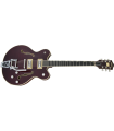 Gretsch G6609TFM Players Edition Broadkasterö Center Block Double-Cut with String-Thru Bigsbyö and Flame Maple Dark Cherry Stain 240-0700-877