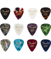 Fender 351 Celluloid Medley, (12) Picks Multi-Color 098-0300-700
