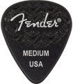 Fender 351 Shape Wavelength Celluloid Picks 6-Pack Black 198-3351-306