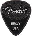 Fender 351 Shape Wavelength Celluloid Picks 6-Pack Black 198-3351-506