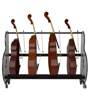A&S Crafted Products' 4-Double Bass Rack BRBA4
