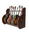 A&S Session Deluxe Walnut Guitar Rack SESXW7