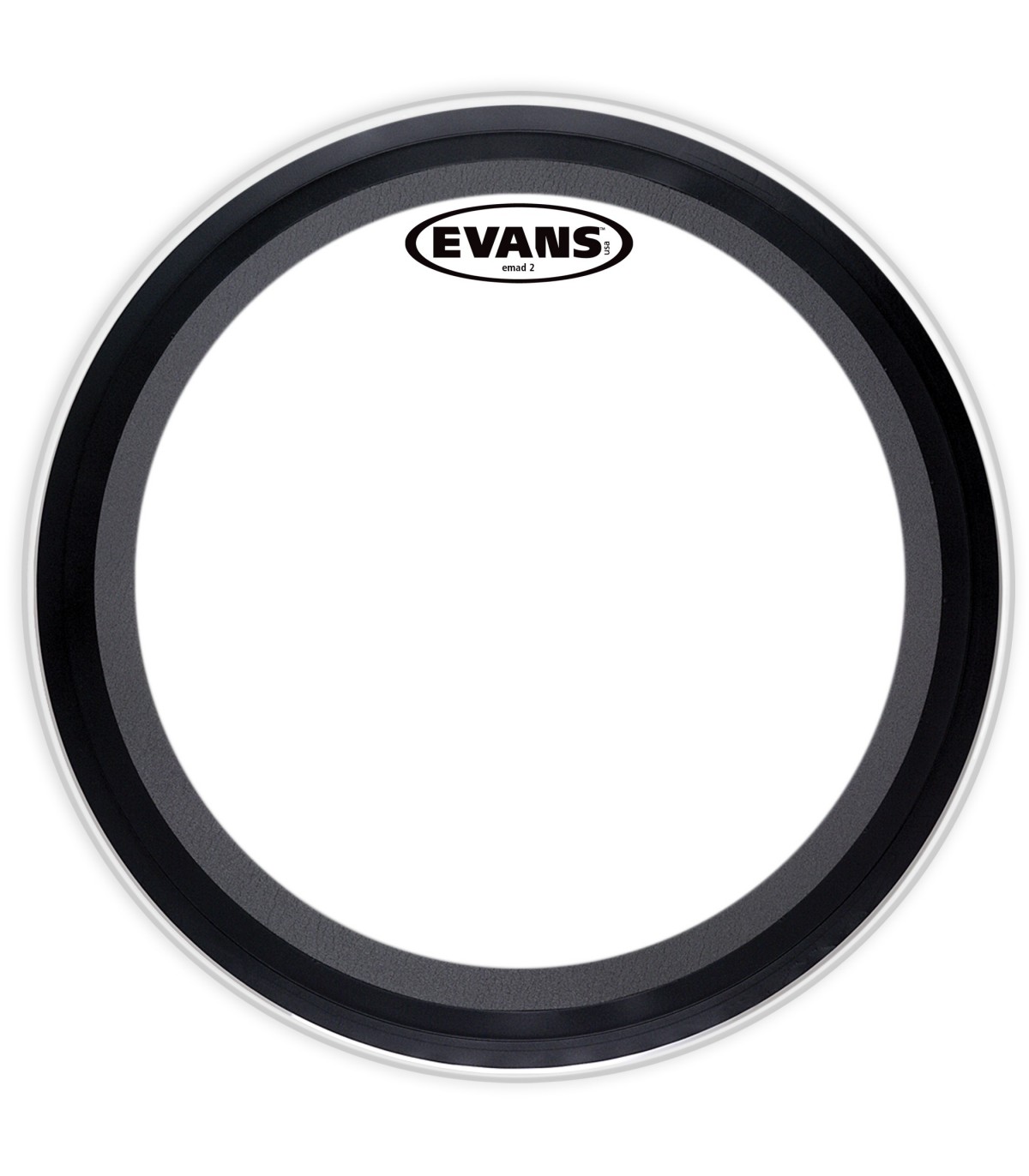 evans emad2 clear bass drum head