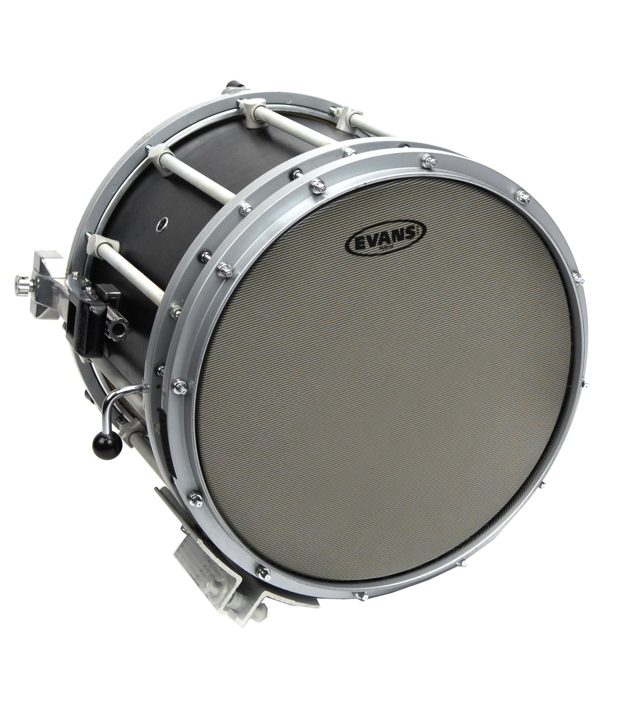 Evans Hybrid Grey Marching Snare Drum 
